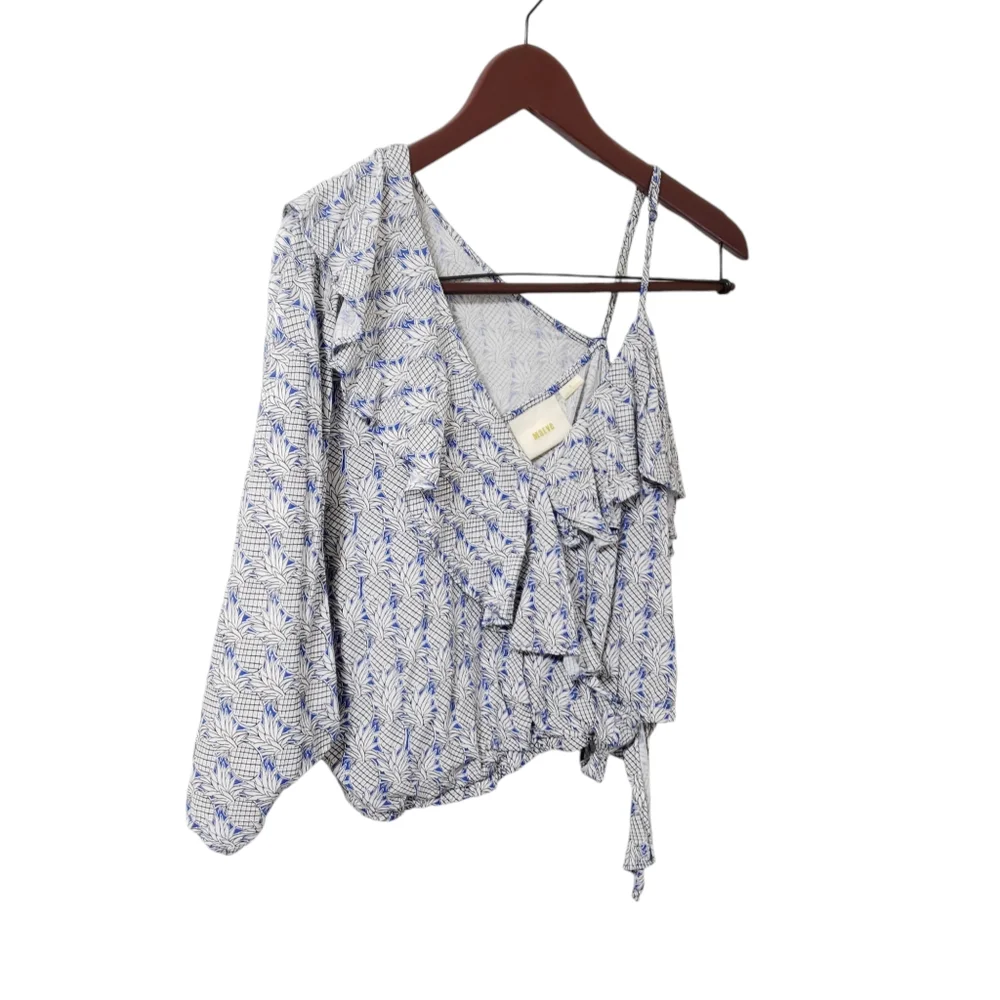 Anthropologie Maeve Imelda One Shoulder Crop Top Size‎ Small - Picture 2 of 14